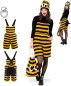 Preview: Kostüm Set Hummel Biene Latzhose und Turnbeutel Hummelkostüm Bienenkostüm Damenkostüm