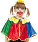Preview: Kinderkostüm "Cape Clown" Clown-Umhang 1-tlg. Clown-Cape lustiges Kostüm für Kinder Spaßvogel Zirkus