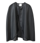 Preview: Zauberer Kostüm Set – Magier Umhang mit Hut & Brille in Schwarz – Größen 98, 104/116, 128/140