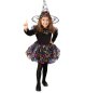Preview: Hexenhut bunt transparent für Halloween mit Holodruck Katze Hexe Fledermaus Stern Kürbis Zaubererhut
