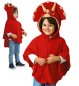 Preview: Kinder Dinosaurier Kostüme – Weicher Poncho mit Kapuze, Triceratops oder Drache – Perfekt für kreatives Spielen Überwurf Dino