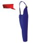 Preview: Klempner-Latzhose in blau mit roter Mütze – Blaues Outfit für kleine Handwerker, Gr. 104-128, Partyoutfit