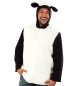 Preview: Kostüm "Schaf" Oberteil mit Kapuze Schafohren Weiß Schwarz Farm Tierisch Karneval Fasching mottoparty Gr M, XL