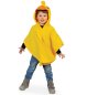 Preview: Kinder Kostüm Ente – gelber Fleece Poncho mit Kapuze – Enten Cape für Karneval, Fasching & Mottopartys