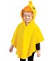 Preview: Kinder Kostüm Ente – gelber Fleece Poncho mit Kapuze – Enten Cape für Karneval, Fasching & Mottopartys