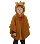 Preview: Kinder Bärenkostüm Poncho mit Kapuze – Tierkostüm für Fasching & Karneval – Größe 98 & 104/116