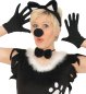 Preview: Damenkostüm "Kätzchen", Katzenkostüm, 1-tlg. Kleid mit Tatzendruck