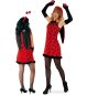 Preview: Damenkostüm "Flotter Käfer", Marienkäferkleid mit Flügeln rot-schwarz