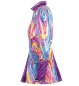Preview: Kostüm Bunte Damenjacke mit glänzenden Pailletten Gardejacke Karneval für viele Gelegenheiten