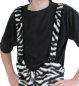 Preview: Kostüm Plüschhose Zebra in schwarz-weiß Unisex