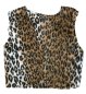 Preview: Erwachsenenkostüm Plüschweste Leopard mit Fellmuster Raubtier Raubkatze