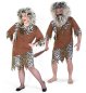 Preview: Unisex-Kostüm Steinzeit in Braun mit Leopardenmuster
