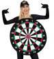 Preview: Kostüm Dartscheibe für Erwachsene | Einheitsgröße, Ø ca. 70cm | Bullseye, Dartboard, Pfeil, Junggesellenabschied