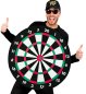 Preview: Kostüm Dartscheibe für Erwachsene | Einheitsgröße, Ø ca. 70cm | Bullseye, Dartboard, Pfeil, Junggesellenabschied