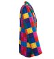 Preview: Kostüm Sakko Herren Bunt Baustein Muster Outfit Jackett Fasching Mehrfarbig Blazer