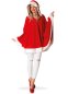Preview: Nikolaus-Poncho in rot-weiß mit Kapuze, Weihnachten, Umhang, Überwurf