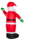 Preview: XXL Aufblasbarer Weihnachtsmann mit LED – 250 cm groß – Außen- & Innendeko Dekofigur Weihnachten