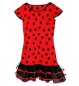 Preview: Kinder-Kostüm Lady Bug, Teenager-Kostüm, Teenie-Kostüm, Marienkäfer, schwarz-rot, Party-Kleid