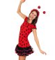 Preview: Kinder-Kostüm Lady Bug, Teenager-Kostüm, Teenie-Kostüm, Marienkäfer, schwarz-rot, Party-Kleid
