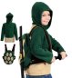 Preview: Kostüm Schildkröte Turtle mit abnehmbaren Rucksack Backpack Oberteil mit Kapuze Panzer Pullover für Fasching Kinderkostüm