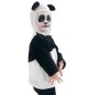 Preview: Kinder-Kostüm "Panda", Oberteil mit Kapuze und süßen Öhrchen in schwarz-weiß