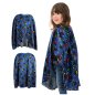 Preview: Zauberer Cape Kinder Umhang Fasching Verkleiden Magier Kinderkostüm Zauberlehrling Gr. 104/116