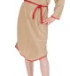 Preview: Kinderkostüm Wilde Rose Indianerin 2-teilig Kleid in beige mit Gürtel in rot Ureinwohner Amerika Rothaut