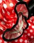 Preview: Kinder-Kostüm "Mausi" Kleid und Gürtel schwarz rot weiße Punkte Mäuschen