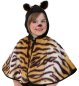 Preview: Kinderkostüm Cape Tiger mit Kaupze und Ohren Größe 104