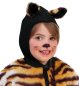 Preview: Kinderkostüm Cape Tiger mit Kaupze und Ohren Größe 104