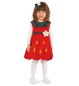 Preview: Erdbeer-Kostüm für Kinder Kleid mit Haarreif