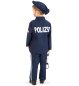 Preview: Kinderkostüm Polizei-Kostüm Österreich Austrich Police Ordnungshüter Anzug Mütze Krawatte blau
