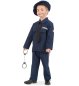 Preview: Kinderkostüm Polizei-Kostüm Österreich Austrich Police Ordnungshüter Anzug Mütze Krawatte blau