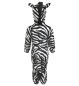 Preview: Zebra-Kostüm für Kinder mit Kapuze Overall Fasching Tier-Jumpsuit Karneval Kleinkinder-Karnevalskostüm Geburtstags-Geschenk
