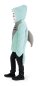 Mobile Preview: Kinderkostüm Hai Oberteil Haifisch Kapuzenpulli mit Handwärmern flauschig warm kuschelig