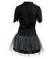 Preview: Kinder Skelett Kostüm Kleid bunt nachtleuchtend für Mädchen GID Halloween Monster Knochen Verkleiden für viele Gelegenheiten