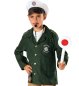 Mobile Preview: Kinderkostüm Polizist Jacke in grün Hose & Mütze