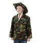 Preview: Kinderkostüm Dschungeljacke in grün-brauner Tarnoptik Armee