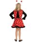 Preview: Kinderkostüm Marienkäfer Kleid mit Flügeln in schwarz-rot Glückskäfer Samtoptik