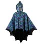 Preview: Cape Drache Kapuze mit integrierter Maske, Drachenumhang Ungeheuer Mythen Cosplay Manga Dino Feuerspeier Fabelwesen