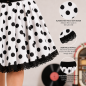 Preview: rockabilly kleid schwarz weiss gepunktet