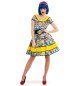 Preview: Damenkleid Pop Art Comic 50er 60er Jahre Rockabilly Retro Kleid Vintage Cocktailkleid Damenkostüm