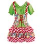 Preview: Kleid Sweety für Damen Süßigkeiten Sweets Lollipop Zuckerstangen Snacks bunt Bonbons