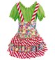 Preview: Kleid Sweety für Damen Süßigkeiten Sweets Lollipop Zuckerstangen Snacks bunt Bonbons
