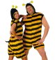 Preview: "Hummel" Overall mit Kapuze für Erwachsene Bienenkostüm