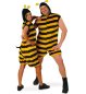 Preview: "Hummel" Overall mit Kapuze für Erwachsene Bienenkostüm