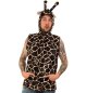 Preview: „Weste Giraffe“ Tierkostüm für Herren aus Plüsch mit Ohren Karneval