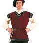 Preview: "Knecht" Mittelalter-Kostüm für Herren Hofnarr Karneval Mottoparty