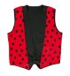 Preview: Herrenkostüm "Weste Coccinell", Marienkäferoptik, Mottoparty, Fasching, Kindergeburtstag, Karneval