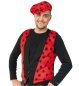 Preview: Herrenkostüm "Weste Coccinell", Marienkäferoptik, Mottoparty, Fasching, Kindergeburtstag, Karneval